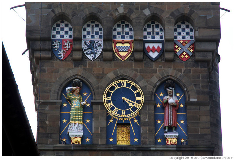 Detail, Clock Tower, Cardiff Castle.