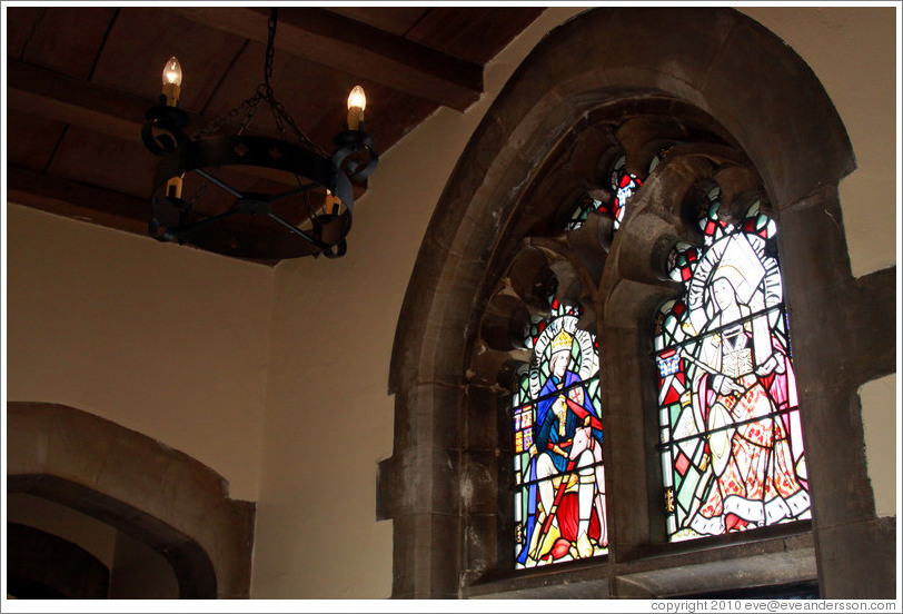 Stained glass windows, Castle House, Cardiff Castle.