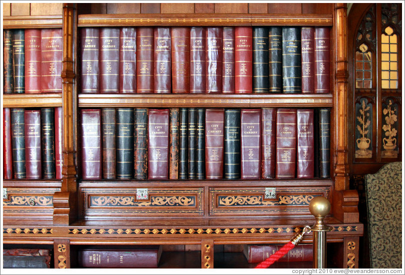 Books, Library, Cardiff Castle.