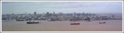 Montevideo, viewed from the River Plata.