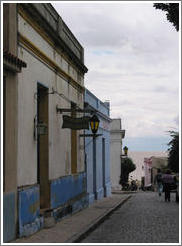 Cobblestone street.