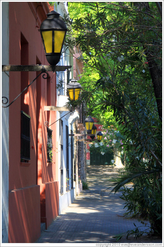 Houses lining Plaza Mayor 25 de Mayo, Barrio Hist?o (Old Town).