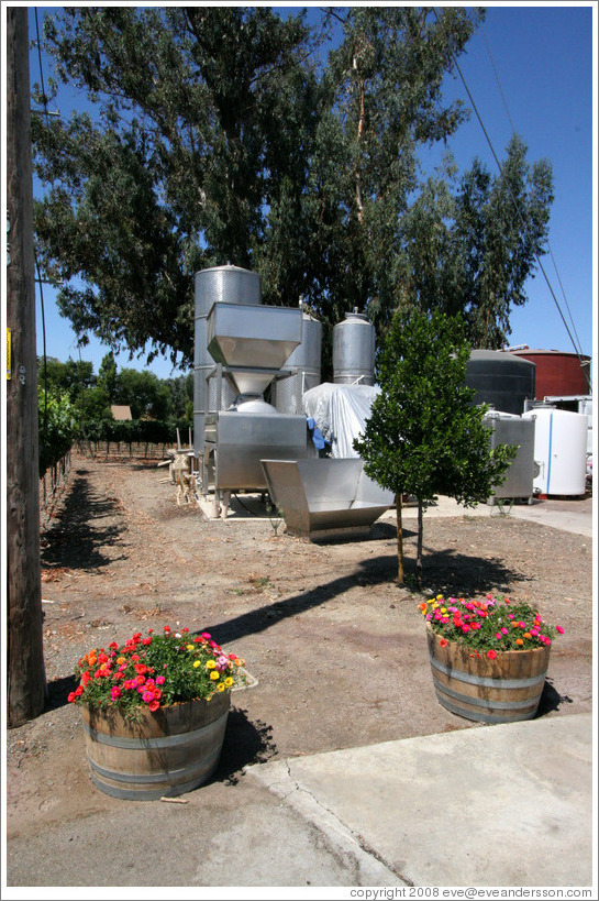 Machinery.  Bodegas Aguirre Winery.