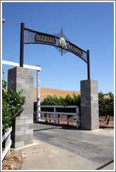 Entrance.  Bodegas Aguirre Winery.