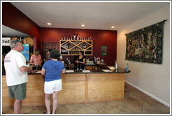 Tasting room.  Bodegas Aguirre Winery.