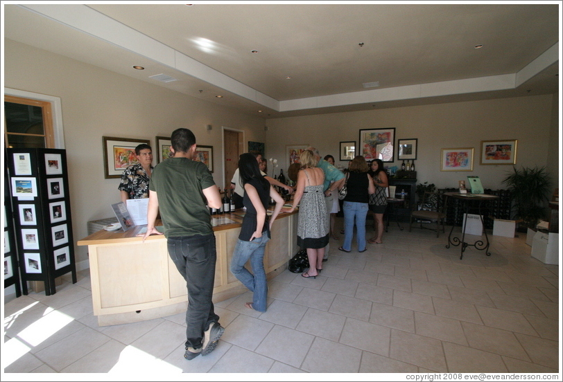 Tasting room.  Deer Ridge Vineyards.