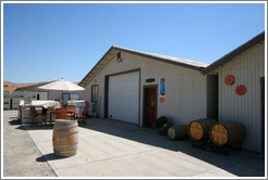 Tasting and barrel room.  El Sol Winery.
