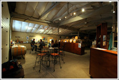 Tasting and barrel room.  El Sol Winery.