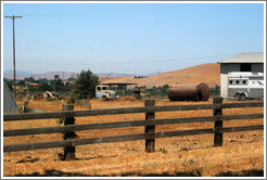 Neighboring ranch.  Les Ch&ecirc;nes Estate Vineyards.