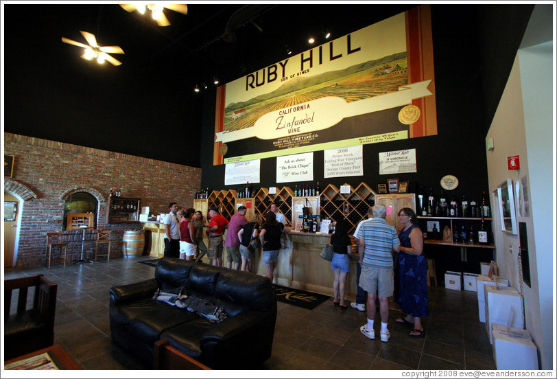 Tasting room.  Mitchell Katz Winery.