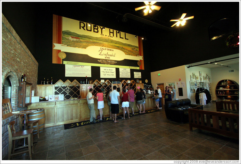 Tasting room.  Mitchell Katz Winery.