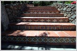 Tiled stairs.  Murrieta's Well.
