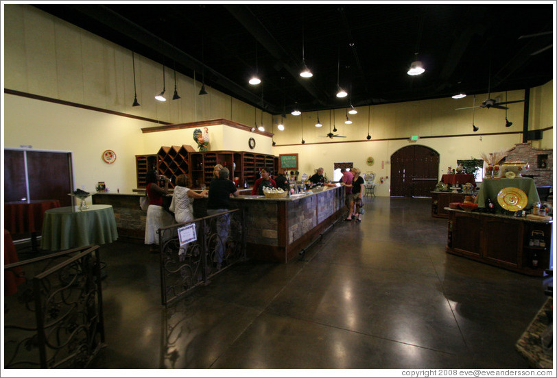 Tasting room.  Ruby Hill Winery.