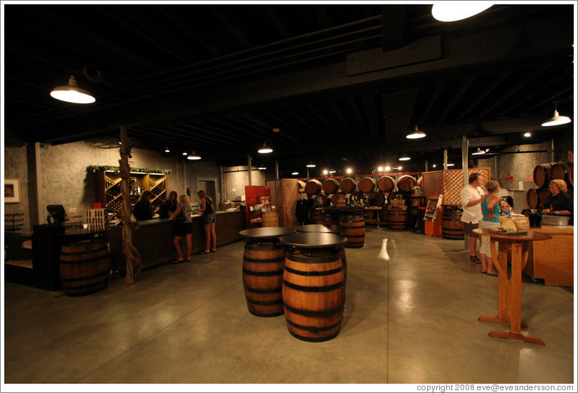 Tasting room.  The Stephen Kent Winery.