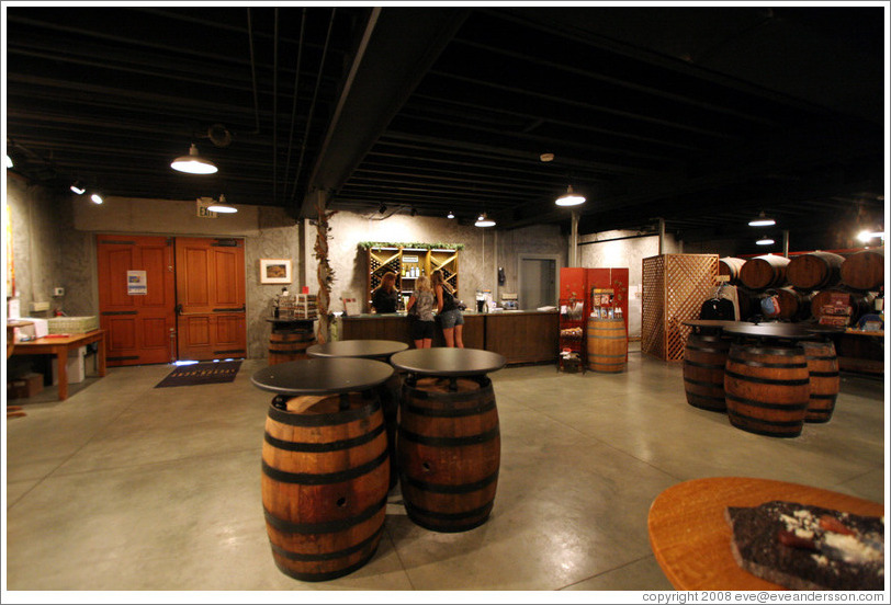 Tasting room.  The Stephen Kent Winery.