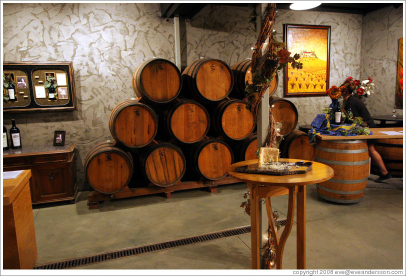 Tasting room.  The Stephen Kent Winery.