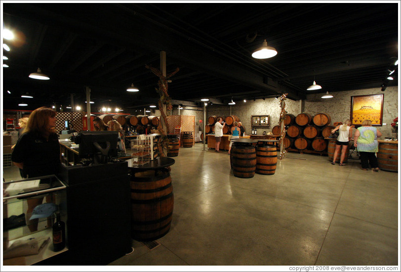 Tasting room.  The Stephen Kent Winery.