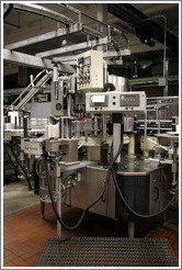 Labeler.  Bottling line.  Wente Vineyards Estate Winery.