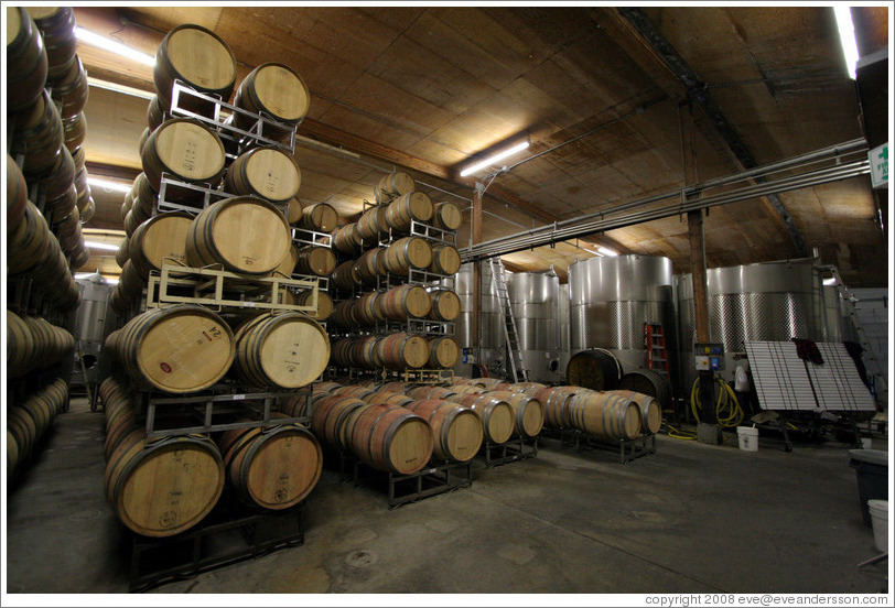 Cold stabilization room.  Wente Vineyards Estate Winery.