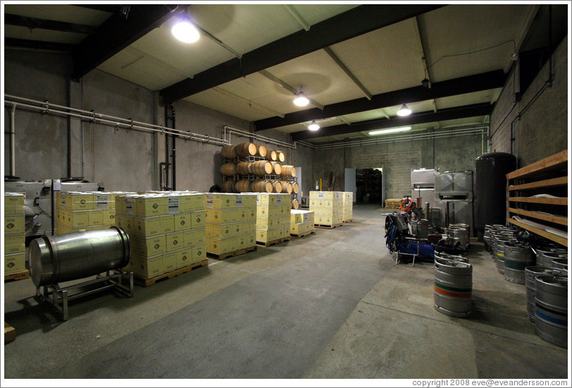 Small lot room.  Wente Vineyards Estate Winery.
