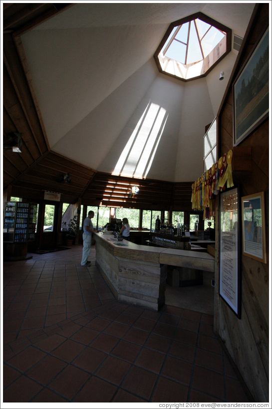 Tasting room.  Greenwood Ridge Vineyards.