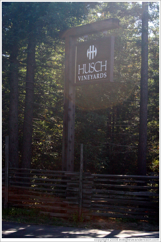 Husch Vineyards.