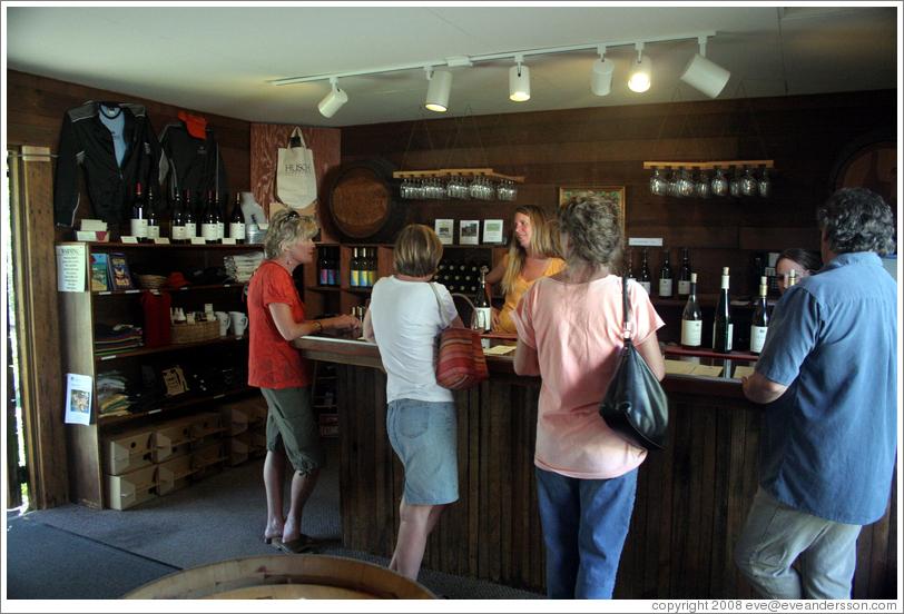 Tasting room.  Husch Vineyards.