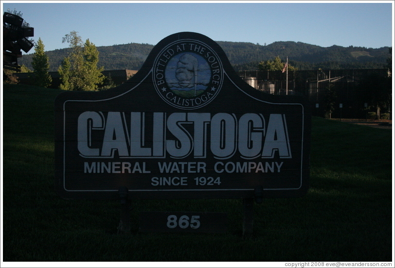 Calistoga Mineral Water Company.