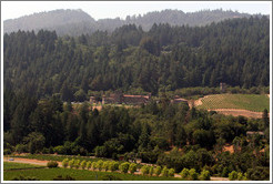 Castella di Amorosa, viewed from Sterling Vineyards patio.