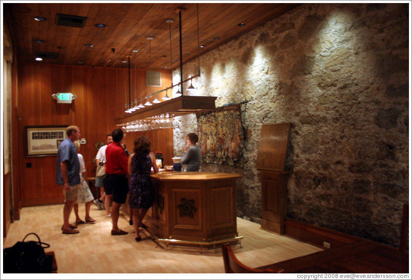 Tasting room.  Chateau Montelena.
