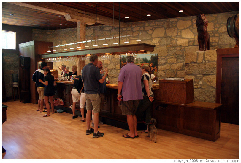 Tasting room.  Chateau Montelena.