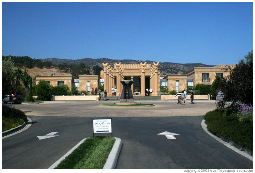 Exterior of Darioush Winery.