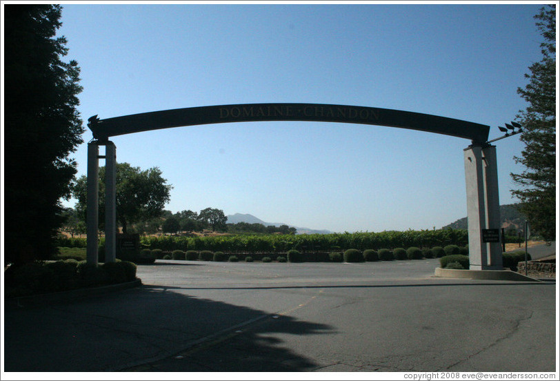 Entrance to Domaine Chandon Winery.