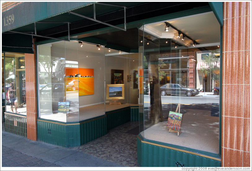 Art gallery.  Downtown St. Helena.