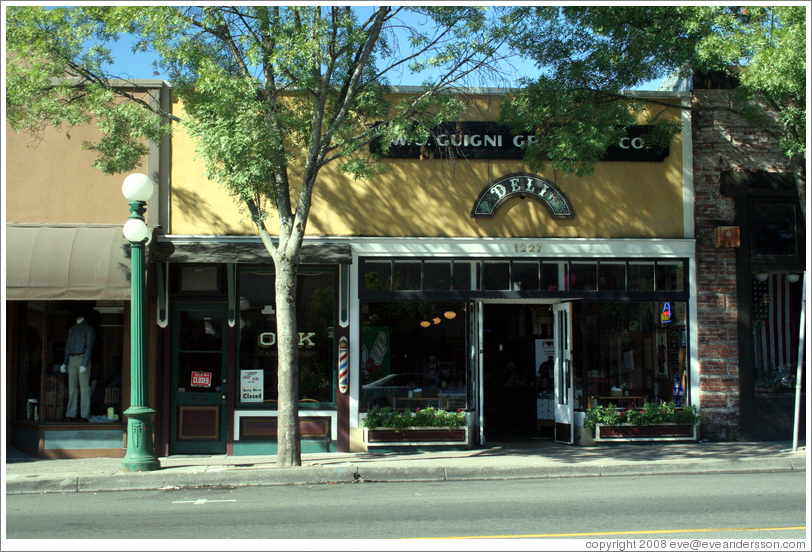 St. Giugni Deli.  Main St.  Downtown St. Helena.