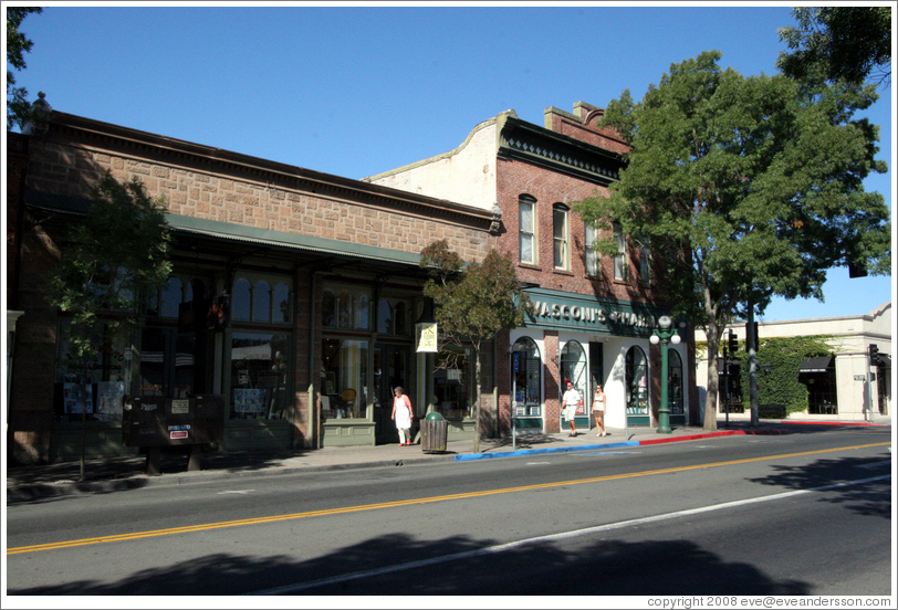 Vasconis Pharmacy.  Main St.  Downtown St. Helena.