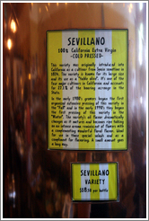 Description of Sevillano olive oil.  Olivier.
