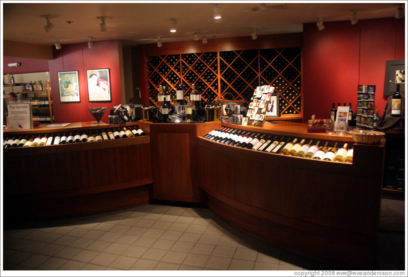 Tasting room.  St. Sup&eacute;ry Winery.