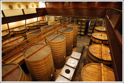 Oak barrels.  Sterling Vineyards.