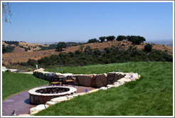 Fire pit.  Picnic area.  Calcareous Vineyard.