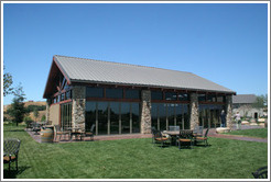 Tasting room.  Calcareous Vineyard.