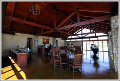 Tasting room.  Calcareous Vineyard.