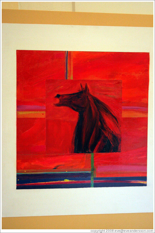 Horse painting.  Carmody McKnight Estate.