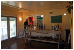 Tasting room.  Carmody McKnight Estate.