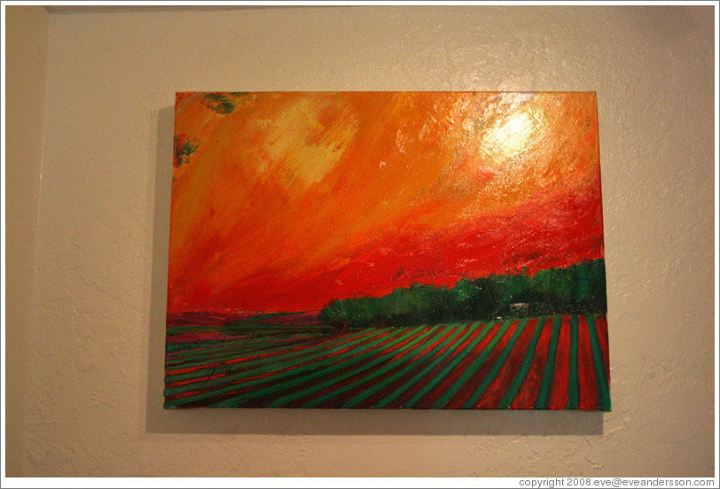 Terroir painting by Gary Carmody Conway.  Carmody McKnight Estate.