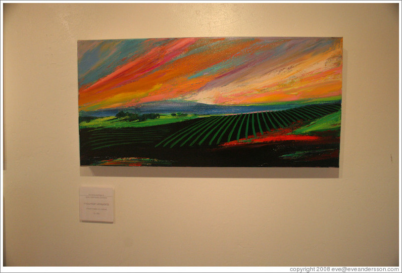 Mountain Vineyards.  Terroir painting by Gary Carmody Conway.  Carmody McKnight Estate.