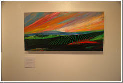 Mountain Vineyards.  Terroir painting by Gary Carmody Conway.  Carmody McKnight Estate.