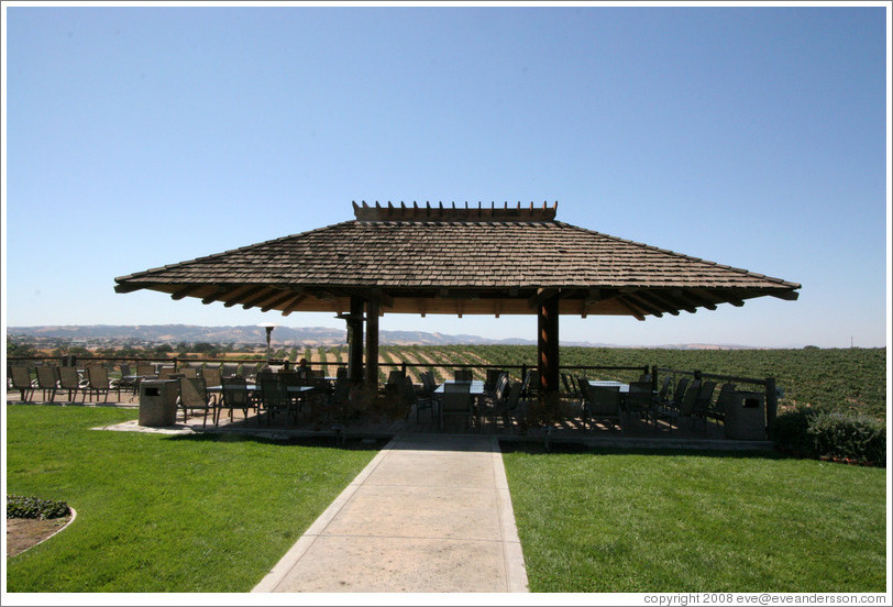 Picnic area.  Eberle Winery.