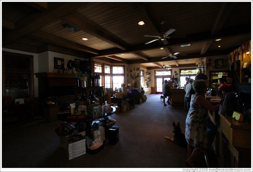 Tasting room.  Eberle Winery.