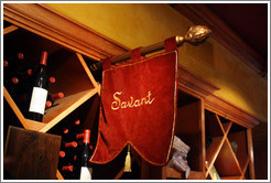 Savant, a Cabernet Sauvignon and Syrah blend.  Justin Vineyards and Winery.
